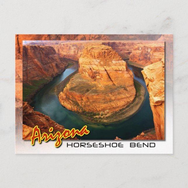 Horseshoe Bend nära Page, Arizona Vykort (Framsida)