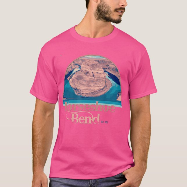 Horseshoe Bend Vacation Hiking T Shirt (Framsida)