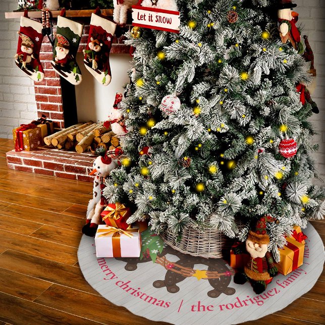 Horseshoe Christmas Wreath Julgransmatta Borstad Polyester (Skapare uppladdad)