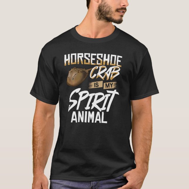 Horseshoe Crab Xiphosura Blood Eggs Fossil T Shirt (Framsida)
