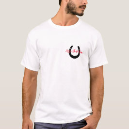 Horseshoe Equestrian Horse Show Barn Namn T Shirt
