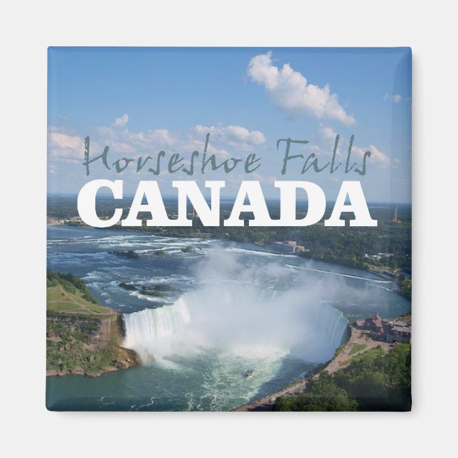 Horseshoe Falls Canada Travel Souvenir Magnet (Framsidan)