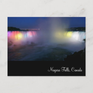 Horseshoe Falls (Niagara Falls) nattetid Vykort