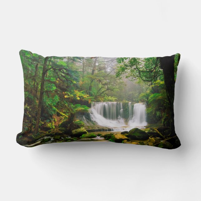 Horseshoe Falls, omringat av regnskog Lumbarkudde (Framsida)