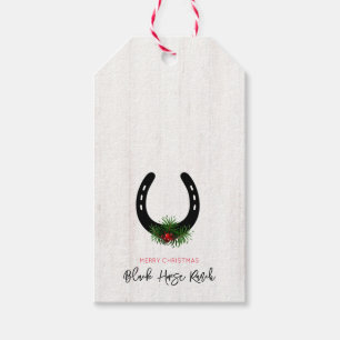 Horseshoe Greenery Berries God jul NAMN Presentetikett