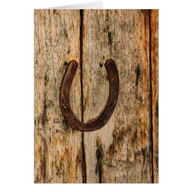 Horseshoe Hälsningskort (Framsidan)