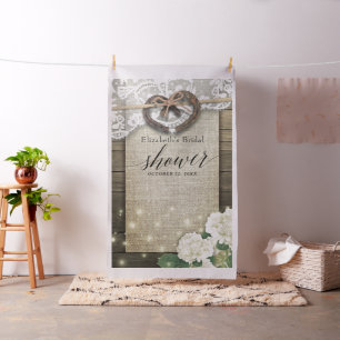 Horseshoe Hydrangea Wood Möhippa Photo Booth Tyg