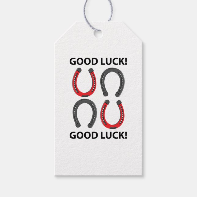 Horseshoe Lycka till Horseshoe Presentetikett (Framsidan)