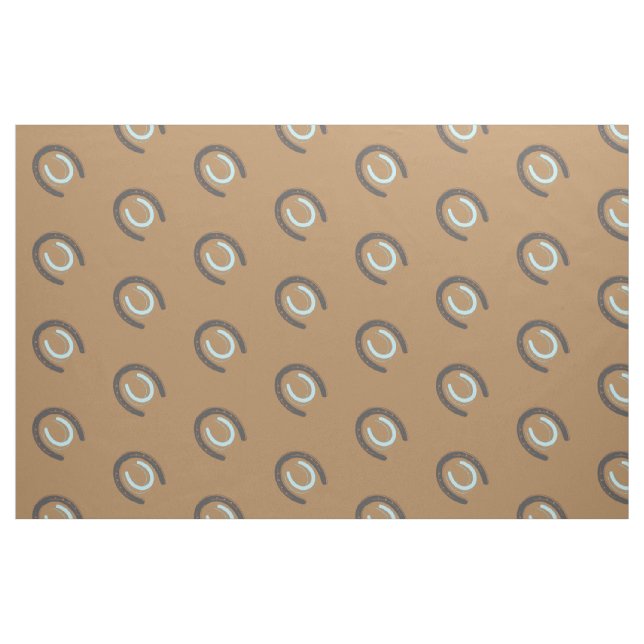 Horseshoe Mönster Skriv ut Tyg (Fat Quarter)