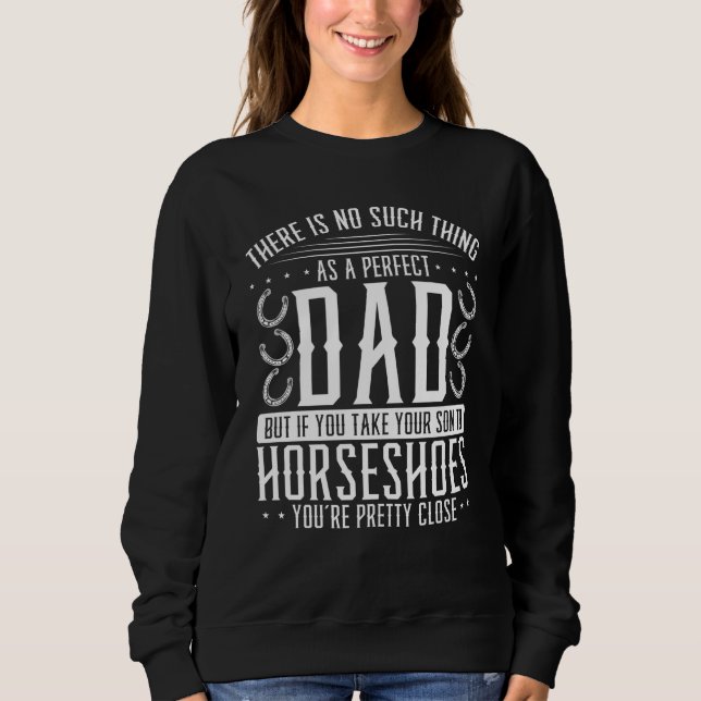 Horseshoe Pitching Dad Fathers Day Tournament Papa T Shirt (Framsida)