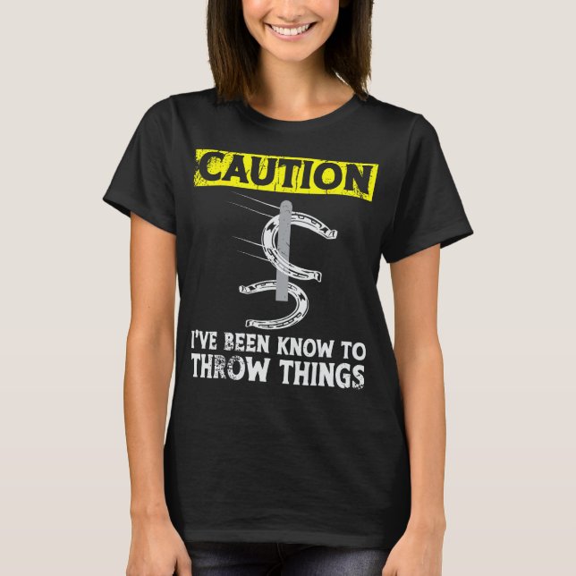 Horseshoe Pitching T Shirt (Framsida)
