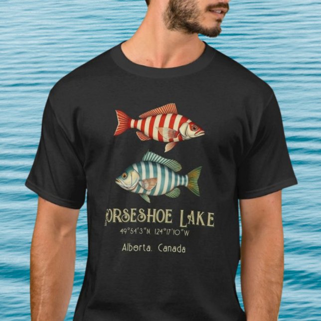 Horseshoe Sjö Alberta Canada-fiskkläder T Shirt (Skapare uppladdad)