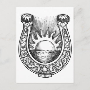 Horseshoe Sol och Sea Tatto Vykort