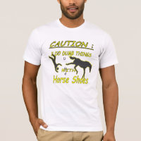 HorseShoes Caution Bella Canvas Tee