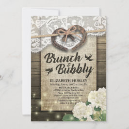Horseshoes Hydrangea Brunch & Bubly Möhippa Inbjudningar