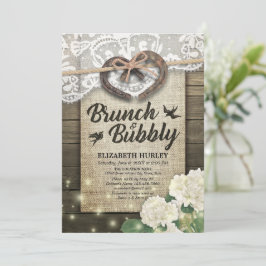Horseshoes Hydrangea Brunch & Bubly Möhippa Inbjudningar