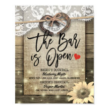 Horseshoes Wood Bröllop Pub är Open Drink Menu