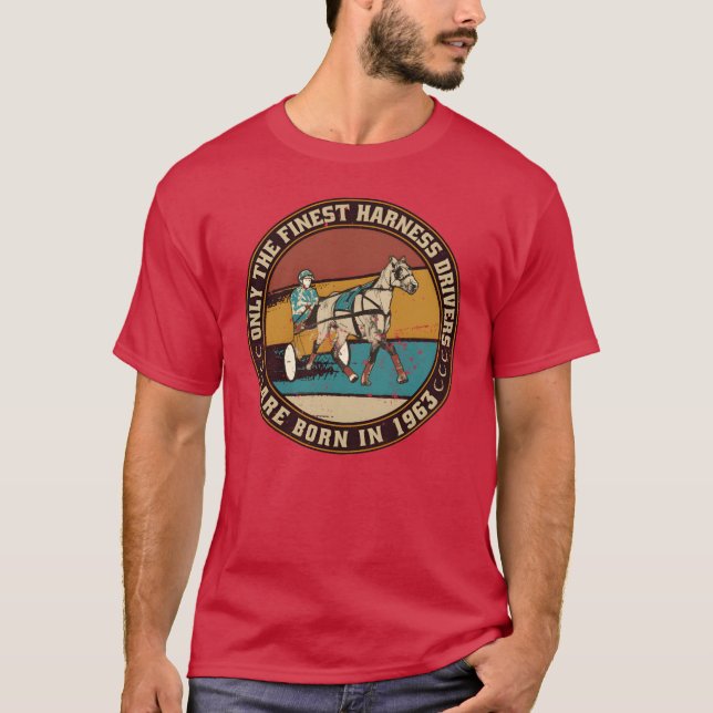 HorsesrottingDrivers born 1963 Birthday-vän T Shirt (Framsida)
