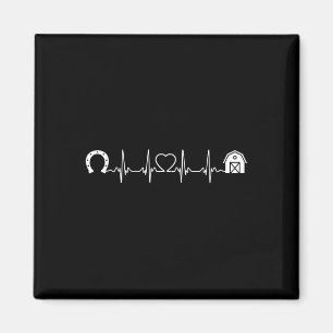 Horsessöp Ss Cute Ss Barn Heartslag Horseback Rid Magnet