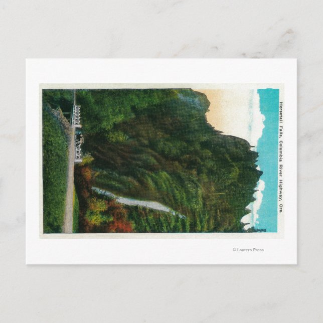 Horsetail Falls i Columbia River Gorge Vykort (Framsida)