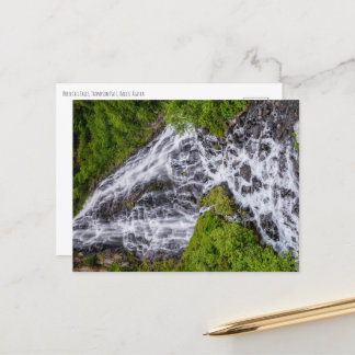 Horsetail Falls Thompson Pass Valdez Alaska Helg Vykort