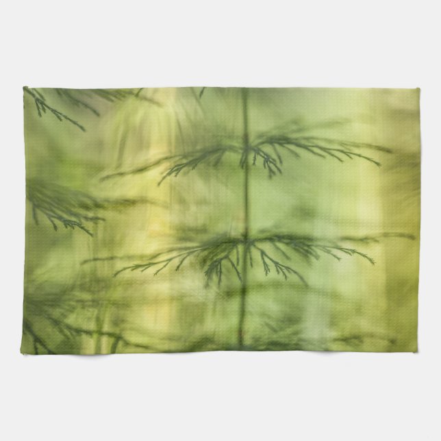 Horsetail Nature Photo Kökshandduk (Horisontell)