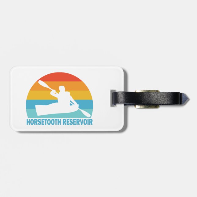 Horsetooth Reservoir Colorado Kayak Bagagebricka (Baksida Vågrät)