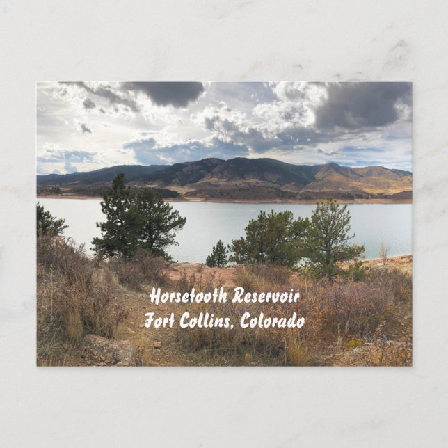 Horsetooth Reservoir, Fort Collins, Colorado Vykort (Framsida)