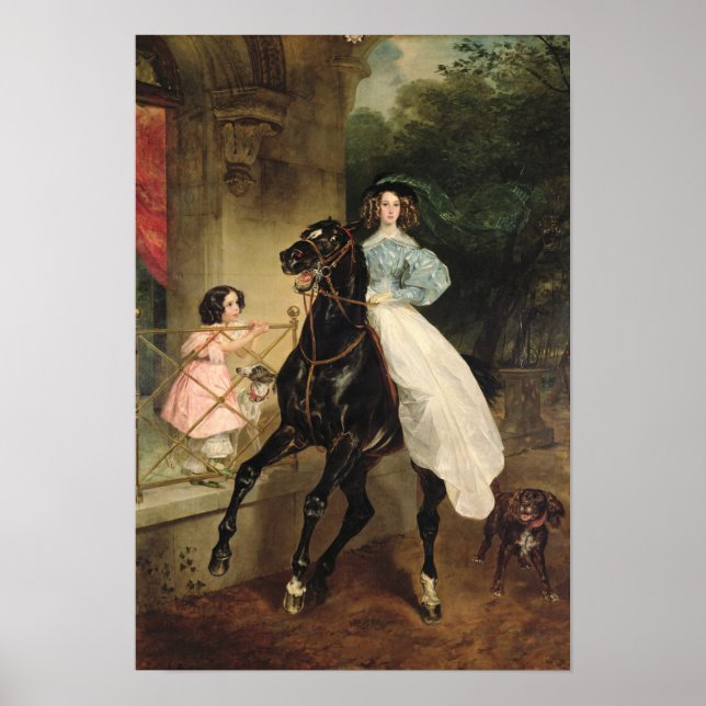 Horsewomen, Porträtt av Giovanina Poster (Framsidan)