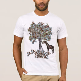 Horsey äter $ träd t shirt