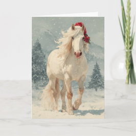  Horsey Christmas Greeting Card  Helgkort