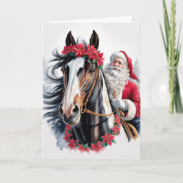  Horsey Christmas Greeting Card  Helgkort