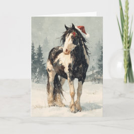  Horsey Christmas Greeting Card  Helgkort