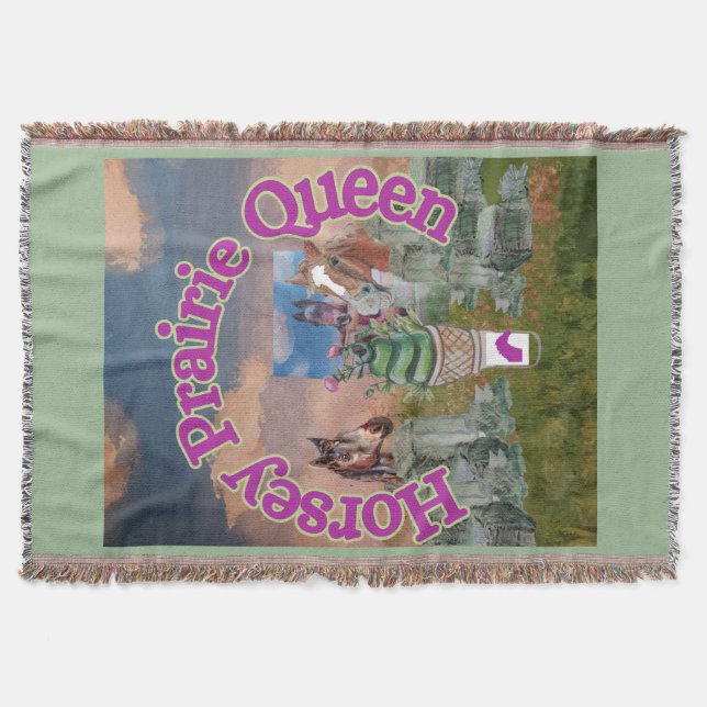 Horsey prairie Queen Filt (Framsidan)