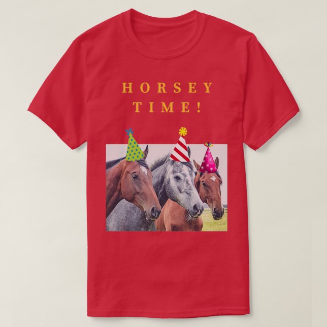 Horsey Timefor Horse Lovers T Shirt (Design framsida)