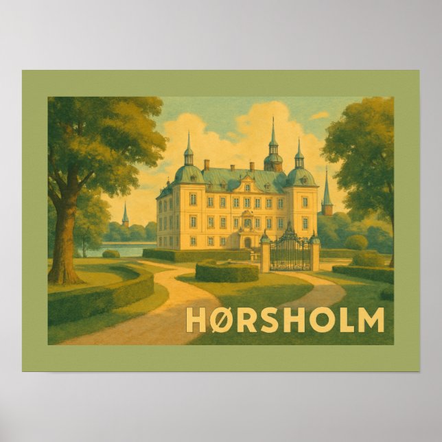 Hørsholm Denmark Church Poster (Framsidan)