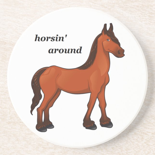 HORSIN' RUNT UNDERLÄGG SANDSTEN (Framsidan)