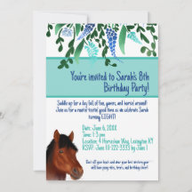 Horsing Around Flower Älskare Brown Horse