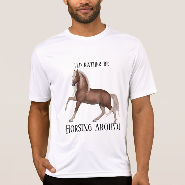 Horsing Around (ljusbakgrund) T Shirt (Framsida)