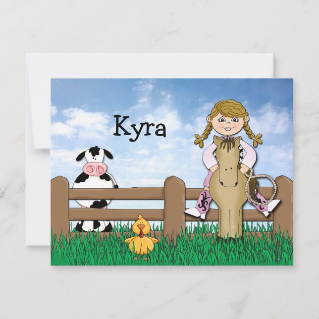 Horsing Around Tack You Card Anteckningskort (Framsida)