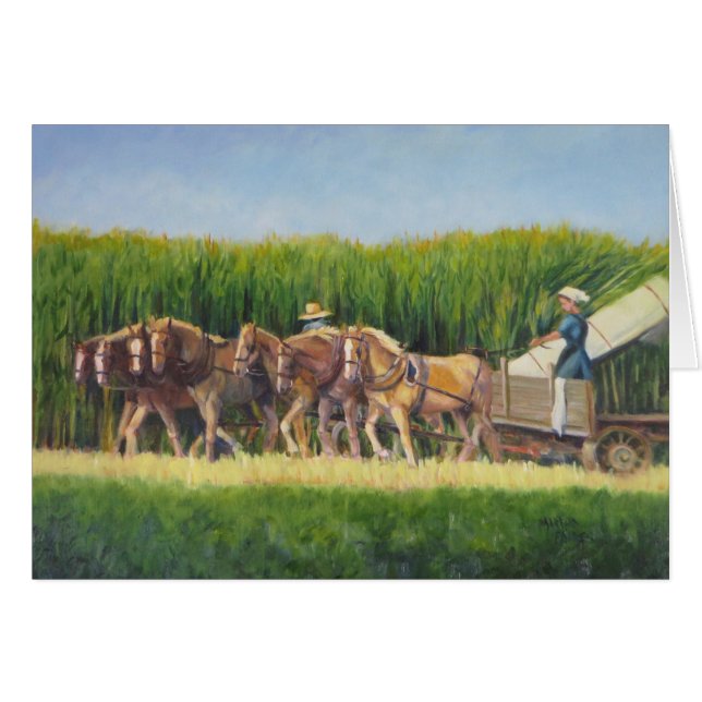 Horsing omkring hälsningskort (Framsidan Horizontal)