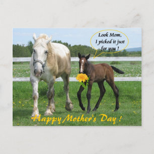 Horsy Mors dag Vykort