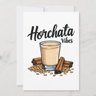 Hortacha Vibes (spansk mexikansk dryck Älskare) Inbjudningar
