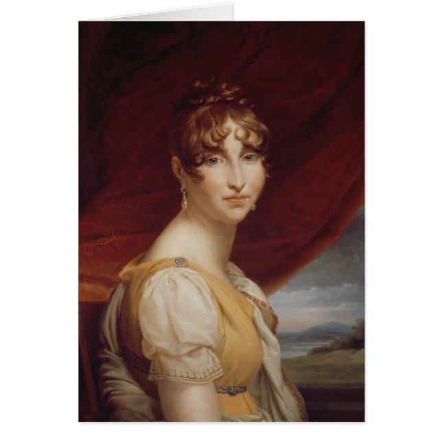 Hortense de Beauharnais Hälsningskort (Framsidan)