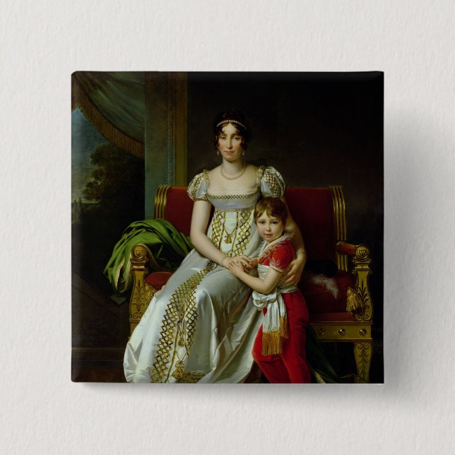 Hortense de Beauharnais och henne Son Knapp (Framsida)