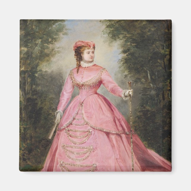 Hortense Schneider 1868 Magnet (Framsidan)