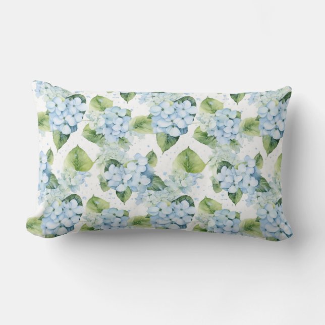 Hortensia Blommor Kudde (Framsida)