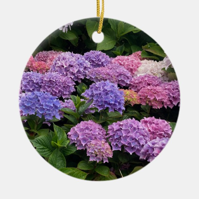 Hortensia Fotografi Julgransprydnad Keramik (Framsidan)