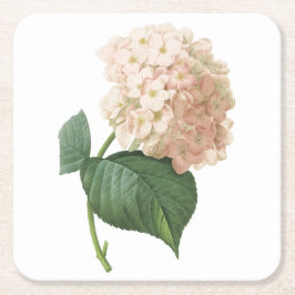 hortensia (Hydrangea sp.) från Redouté Underlägg Papper Kvadrat