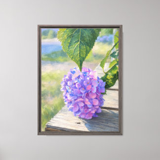 Hortensia Morgon Canvastryck